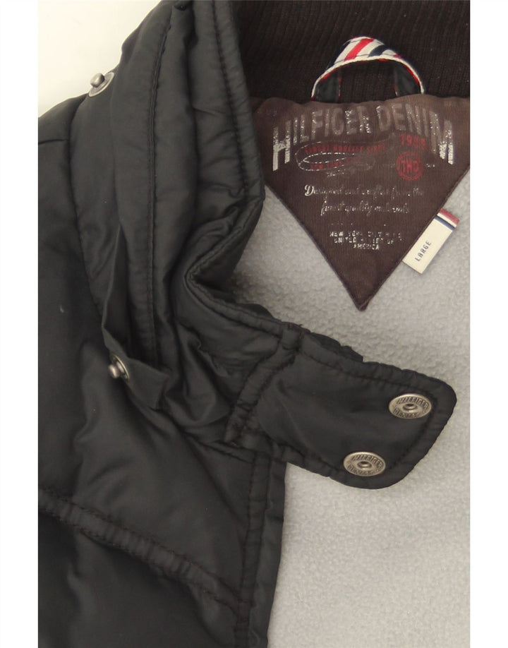 Tommy Hilfiger Γυναικεία επένδυση Gilet UK 14 Large Μαύρος Πολυεστέρας