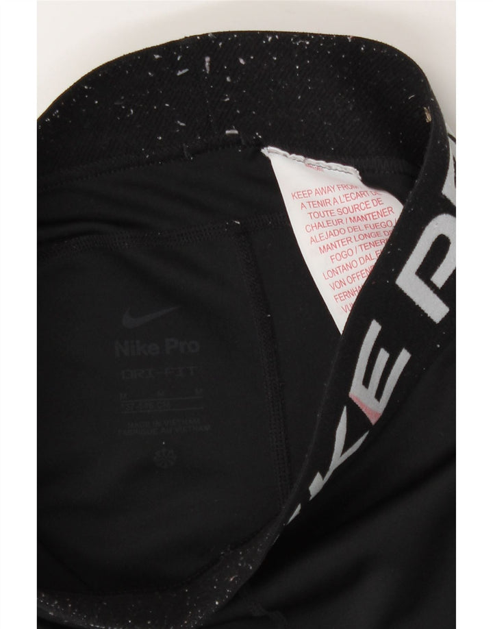 Γραφικό κολάν Nike Girls 10-11 ετών Μεσαίο μαύρο πολυεστέρα