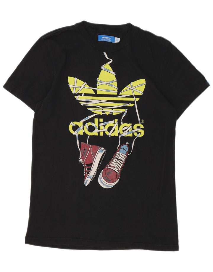 Ανδρικό γραφικό T-shirt Adidas Top Small Black