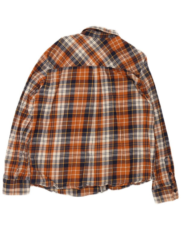 Ανδρικό πουκάμισο Mountain Warehouse Regular Fit Flannel 3XL Καφέ καρό βαμβακερό