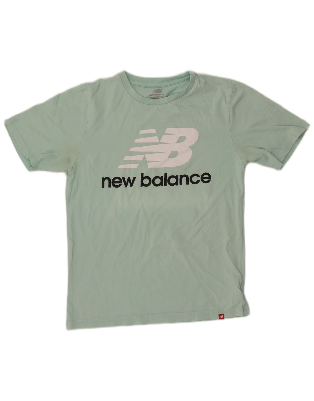 Γυναικείο γραφικό μπλουζάκι NEW BALANCE Top UK 14 Μεσαίο πράσινο βαμβακερό