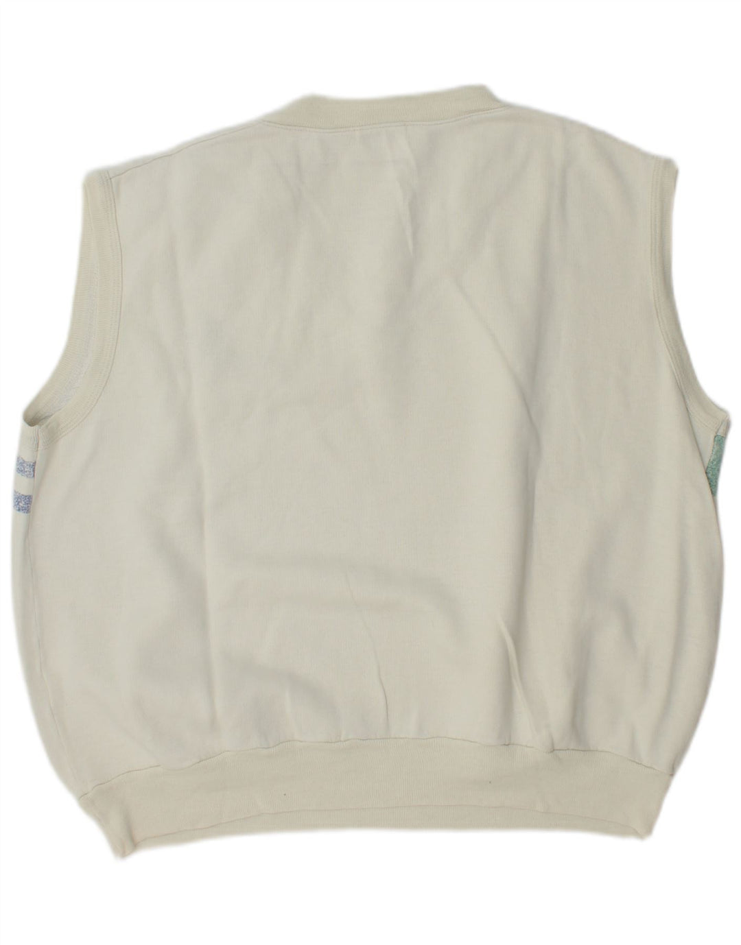 Ανδρικό αμάνικο φούτερ Sergio Tacchini Jumper σε μεγάλο λευκό χρώμα