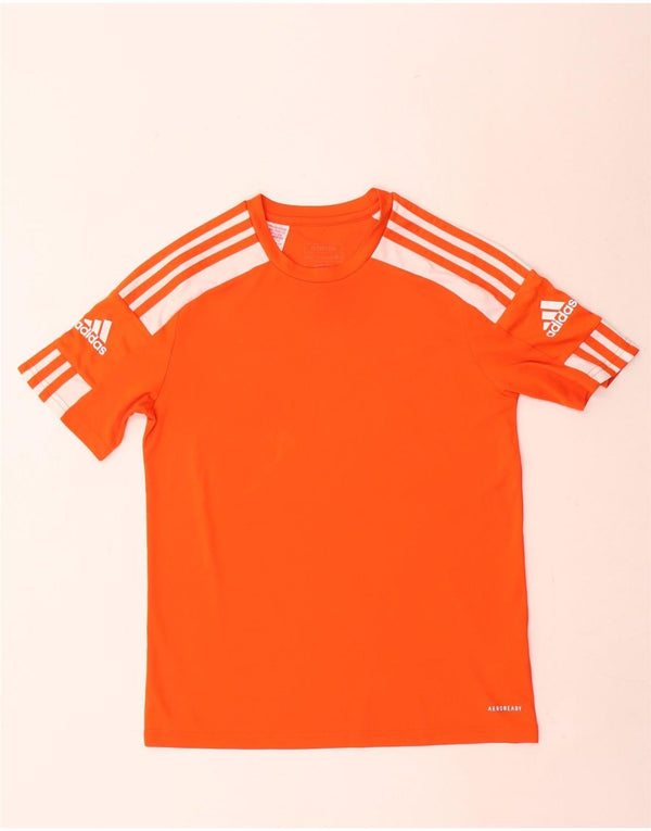 Adidas Boys Aeroready Graphic T-shirt Top 13-14 ετών πορτοκαλί πολυεστέρας