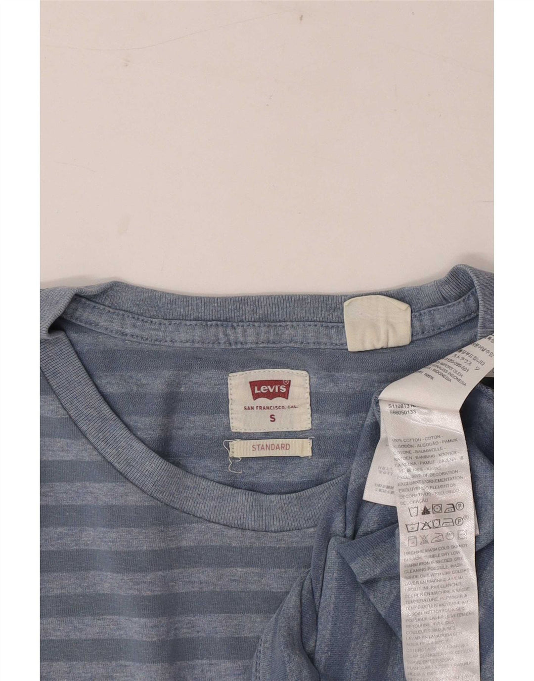 Ανδρικό μπλουζάκι Levi's Standard Μπλουζάκι από βαμβακερό μικρό μπλε ρίγες