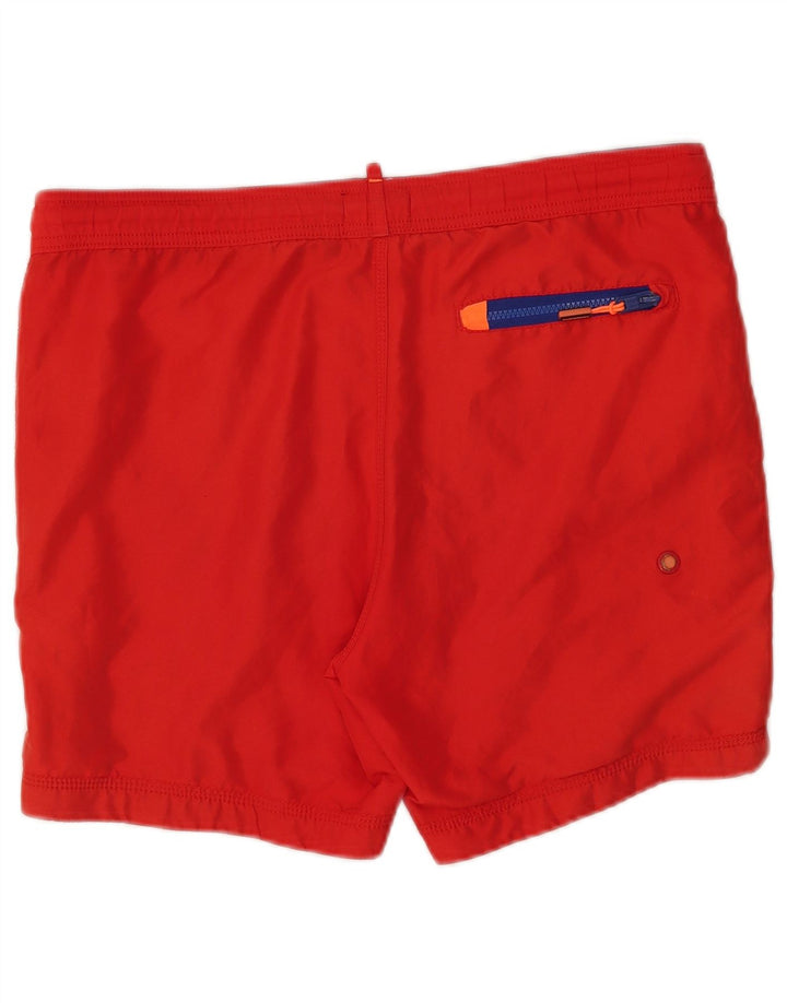 Ανδρικό γραφικό σορτς κολύμβησης Superdry Μεσαίο κόκκινο πολυεστέρα
