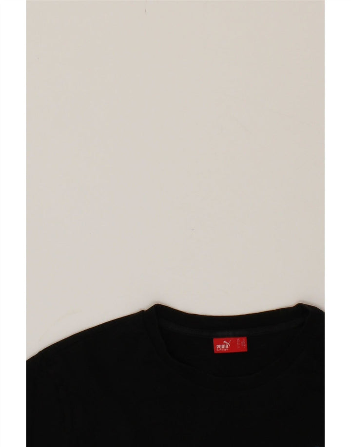 PUMA Mens T-Shirt Top Large Black Vintage Puma and Second-Hand Puma from Messina Hembry 