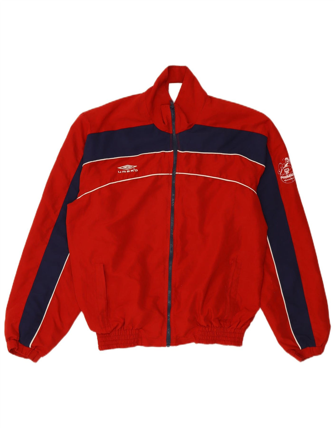 Ανδρική φόρμα UMBRO Top Jacket UK 38/40 Μεσαίο κόκκινο χρώμα πολυεστέρα