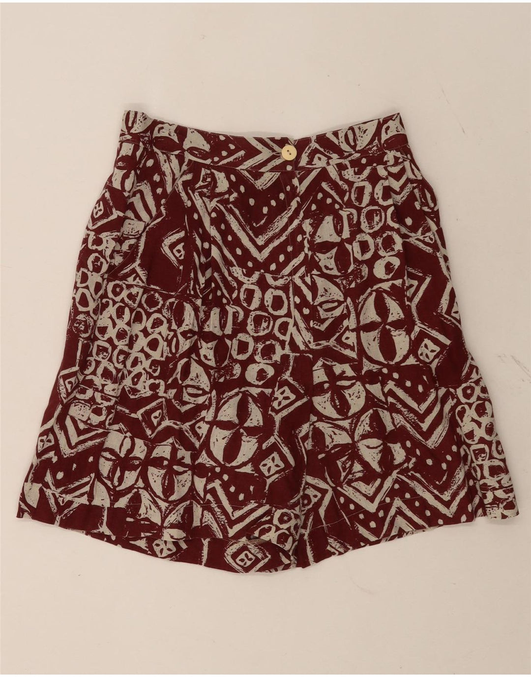 Marcello Cioni Γυναικείο σορτς Chino IT 44 Medium W26 Καφέ Γεωμετρικό