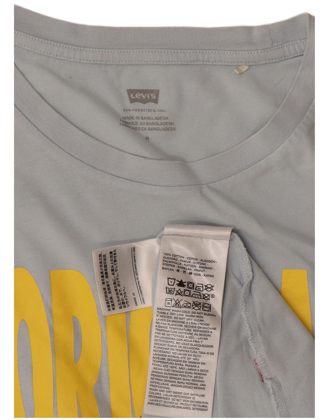 Γυναικείο γραφικό μπλουζάκι Levi's Top UK 12 μεσαίου μπλε βαμβακερό