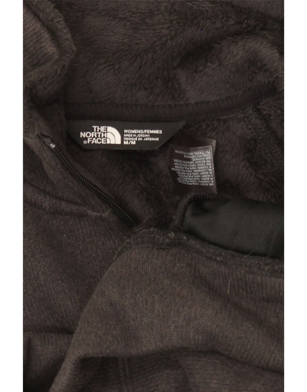 THE NORTH FACE Womens Tracksuit Top Jacket UK 14 Medium Grey Polyester