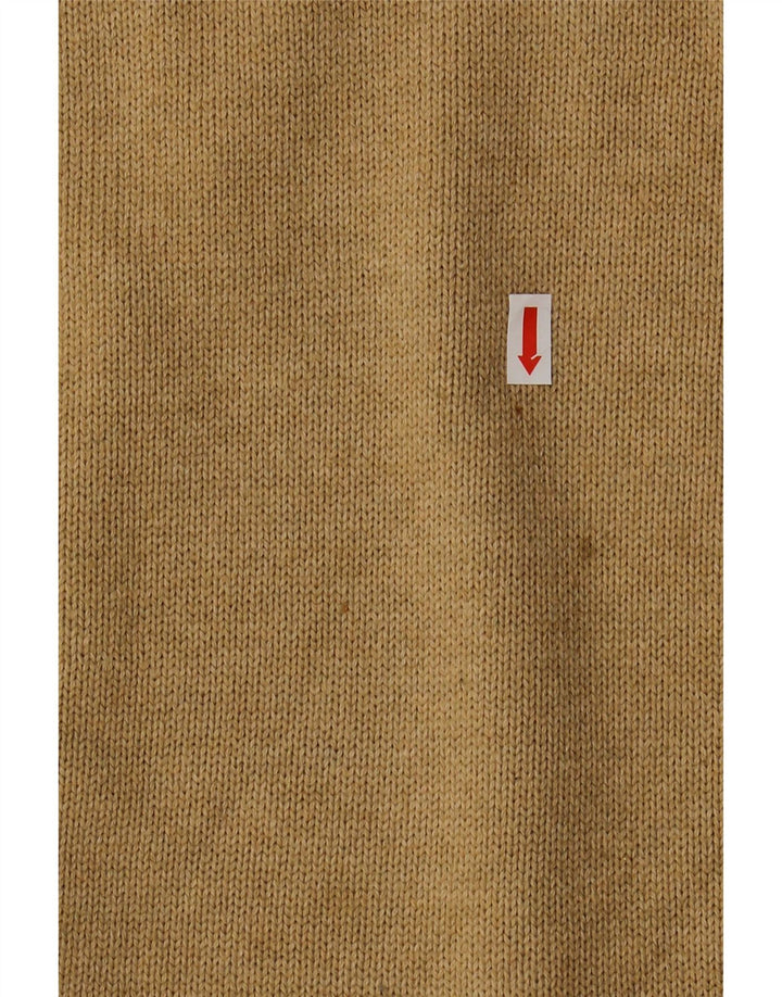 TOMMY HILFIGER Ανδρικό πουλόβερ με λαιμόκοψη, μεγάλο μπεζ βαμβακερό