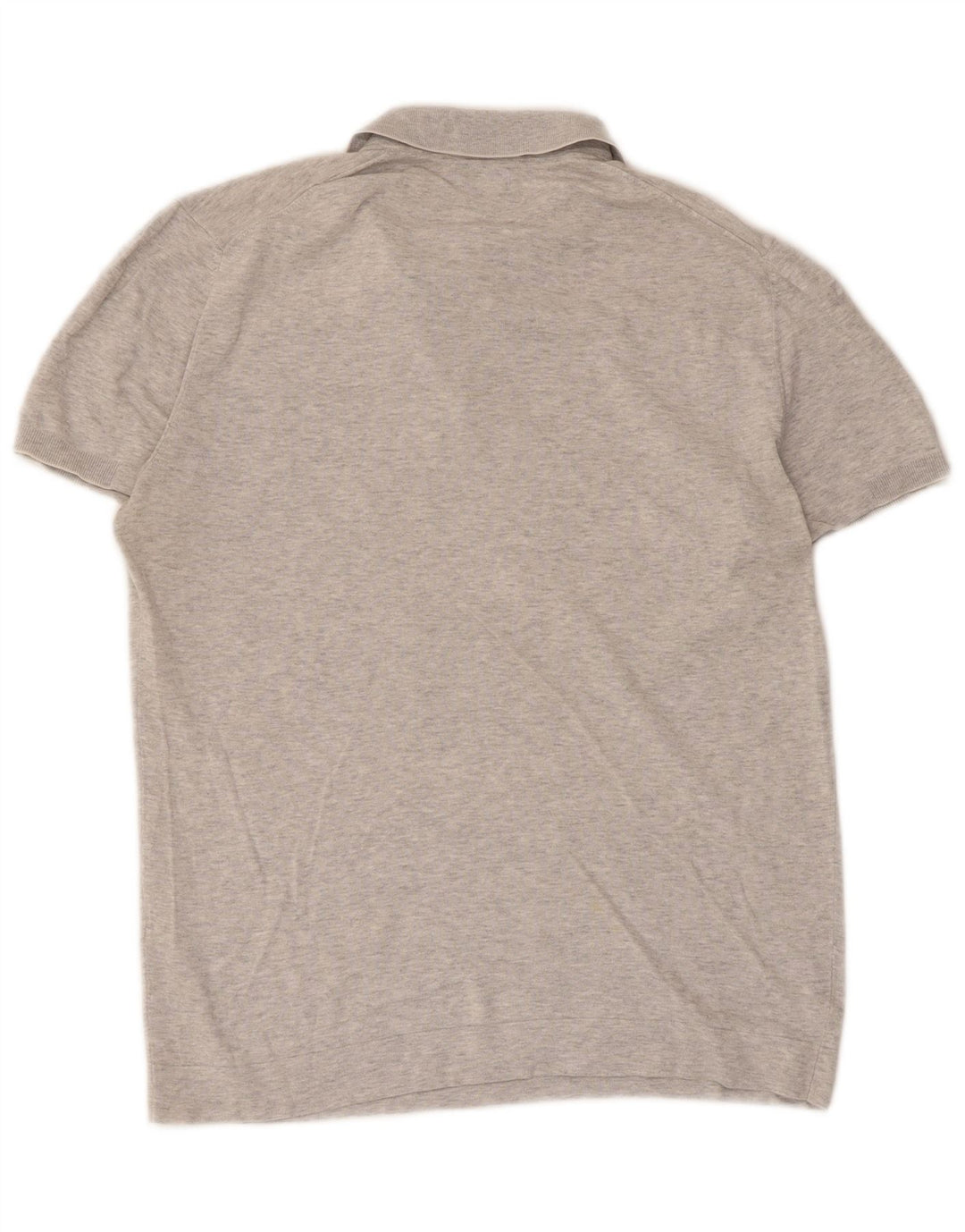 Ανδρικό μπλουζάκι πόλο Massimo Dutti με μεσαίο γκρι φλιτζάνι