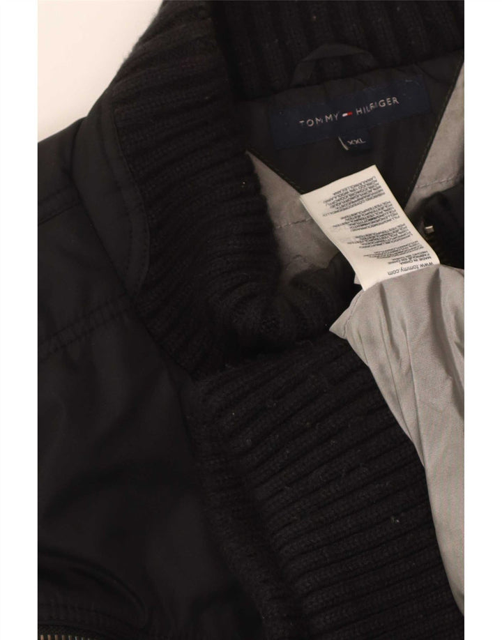 Ανδρικό μπουφάν Tommy Hilfiger UK 44 2XL Μαύρο νάιλον