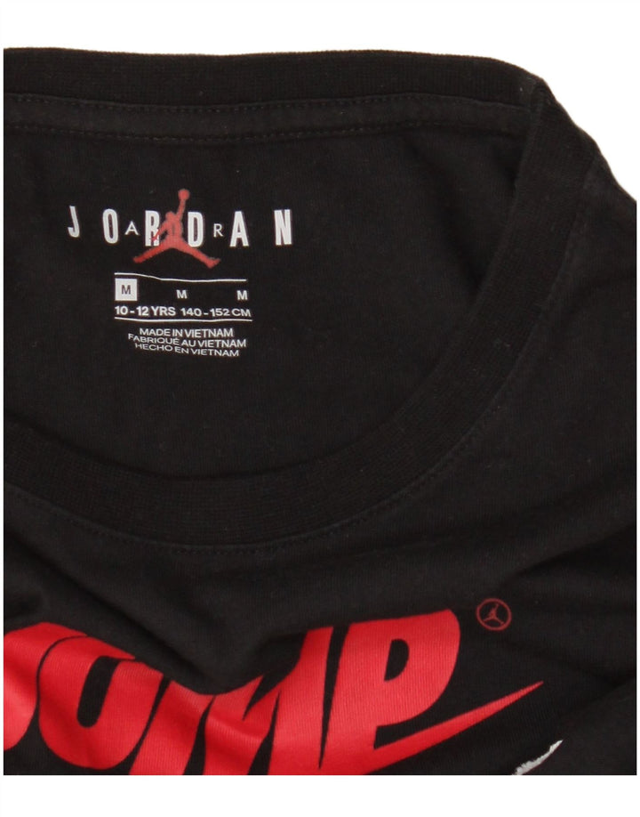 Jordan Boys Graphic Top Μακρυμάνικο 10-11 ετών Μεσαίο Μαύρο