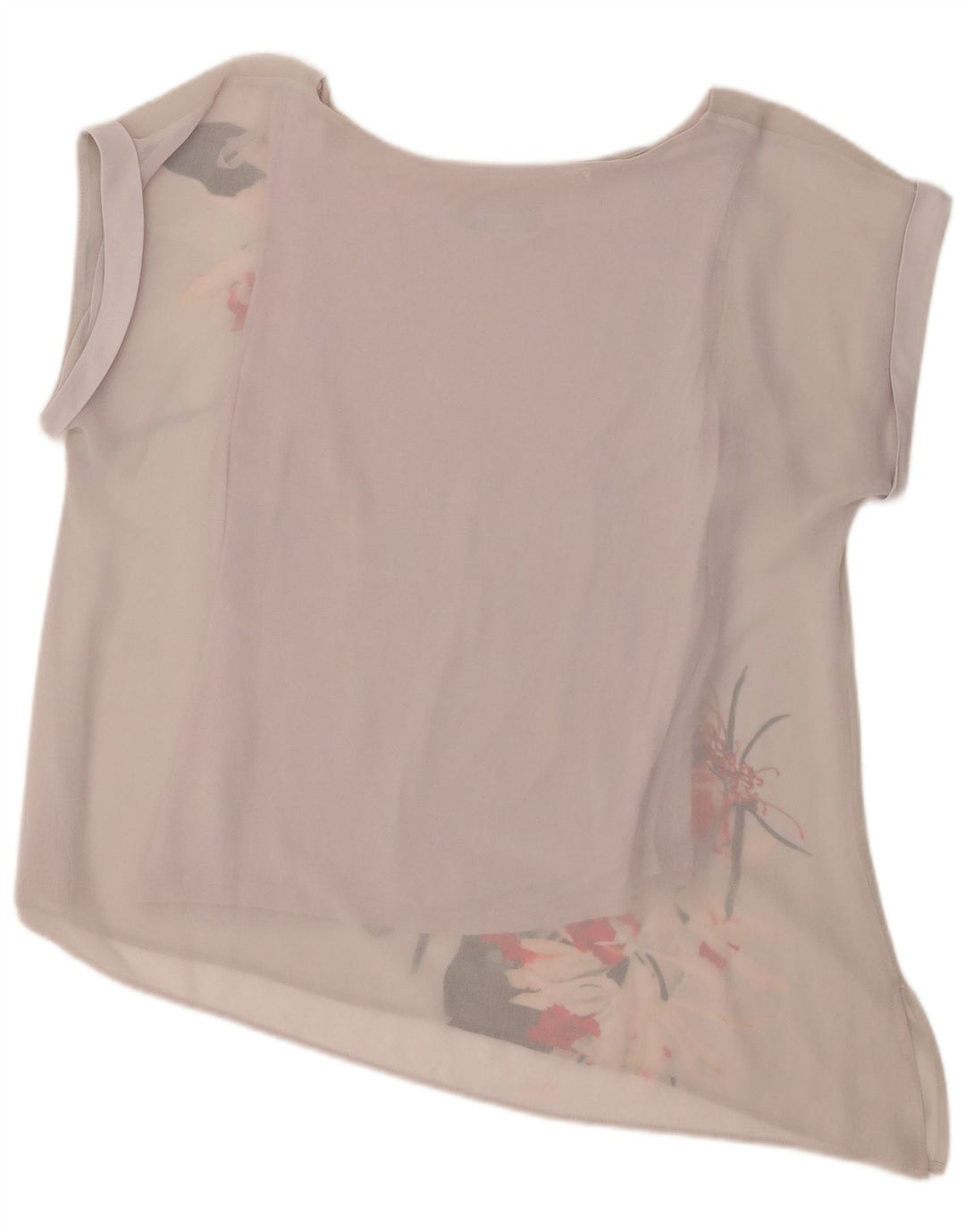 Γυναικεία ασύμμετρη μπλούζα Coast Top UK 16 Large Grey Floral Polyester