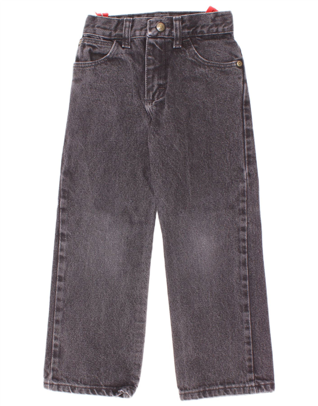 Wrangler Boys Slim Jeans 7-8 ετών W22 L20 Γκρι βαμβακερό