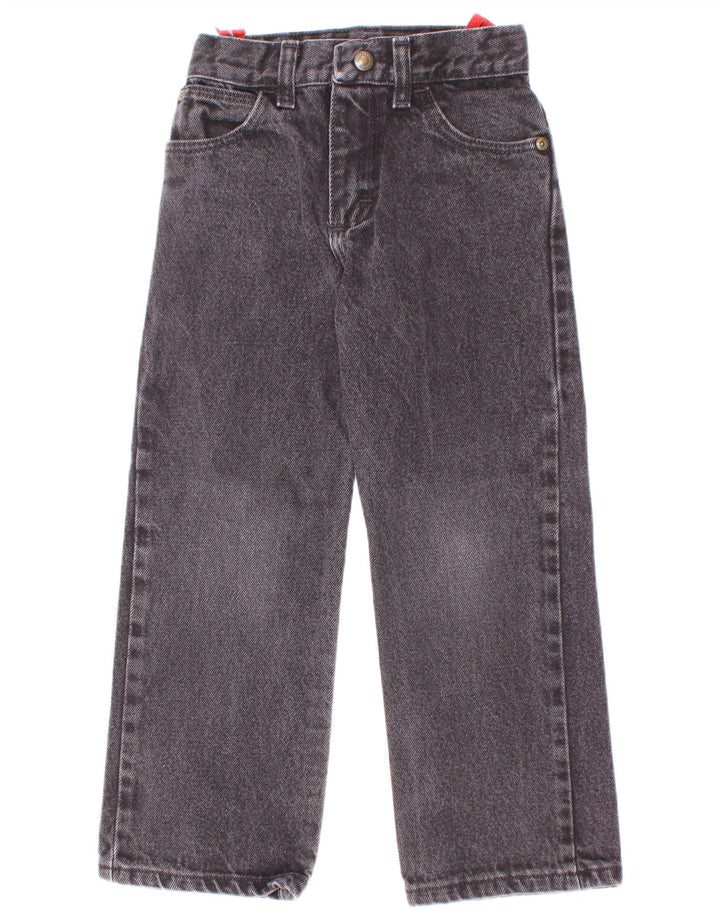 Wrangler Boys Slim Jeans 7-8 ετών W22 L20 Γκρι βαμβακερό
