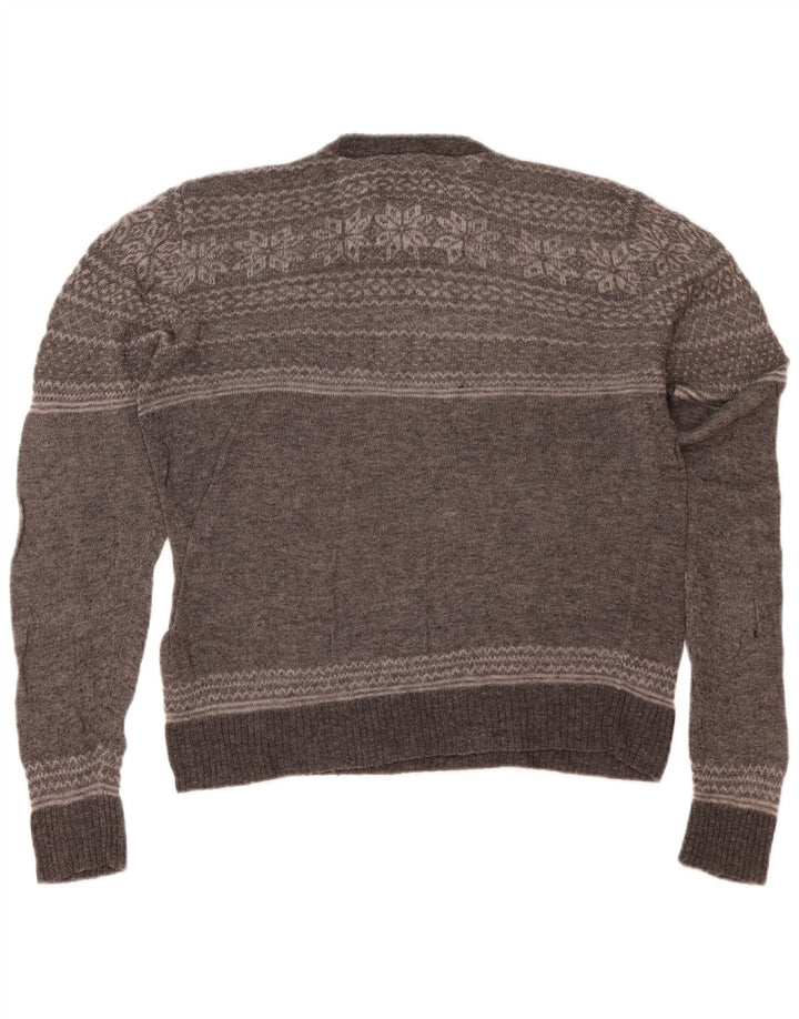 Marks & Spencer Γυναικείο πουλόβερ με λαιμόκοψη UK 14 Medium Grey