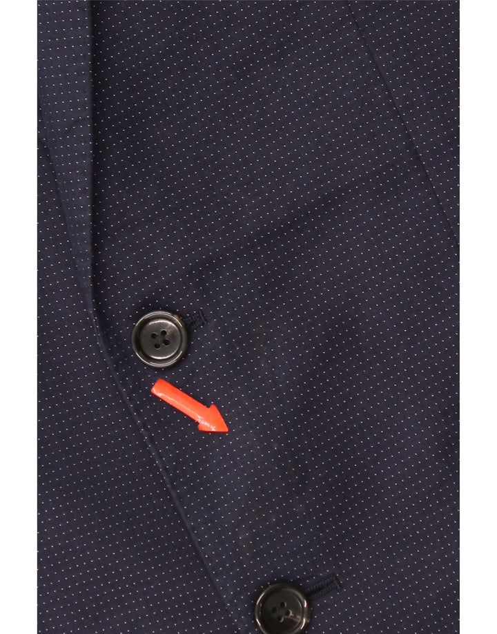 J. Crew Ανδρικό τζάκετ Ludlow με 2 κουμπιά UK 36 Small Navy Blue Spotted