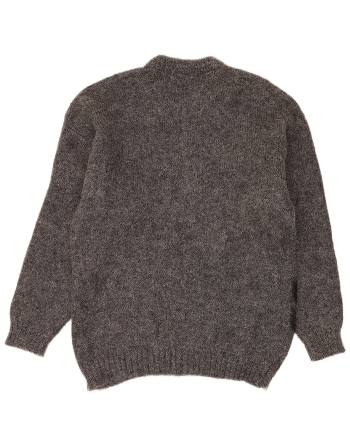 Ανδρικό πουλόβερ Nagpal Crew Neck Jumper Medium Grey Geometric