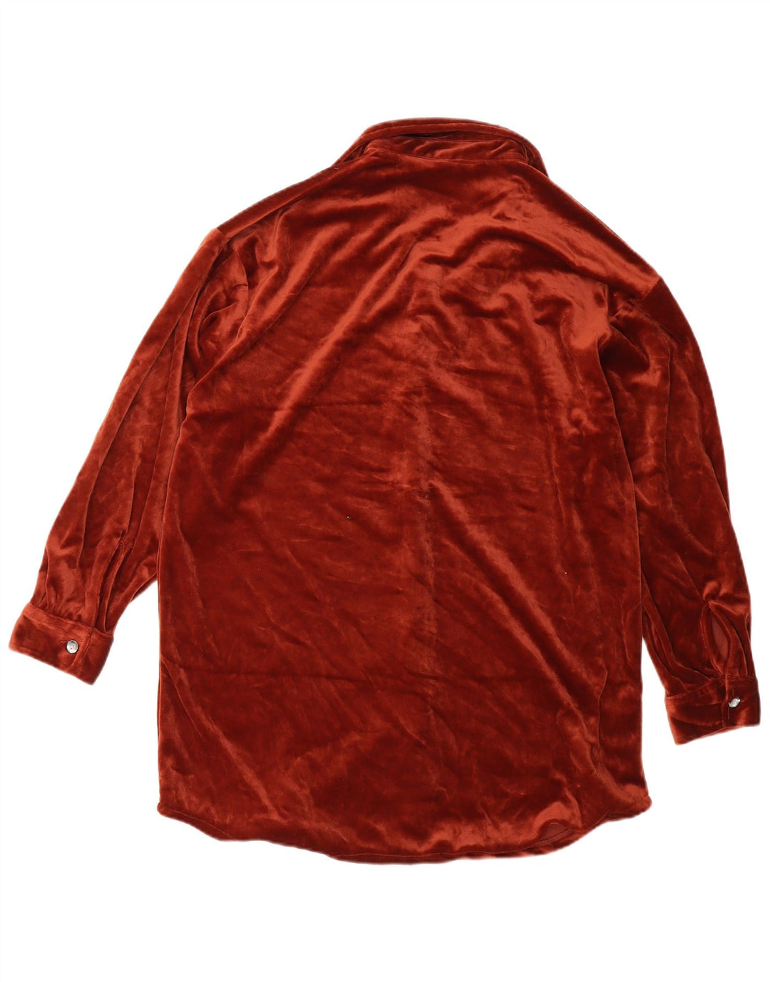 Vintage γυναικείο πουκάμισο oversized UK 10 Small Brown Polyester