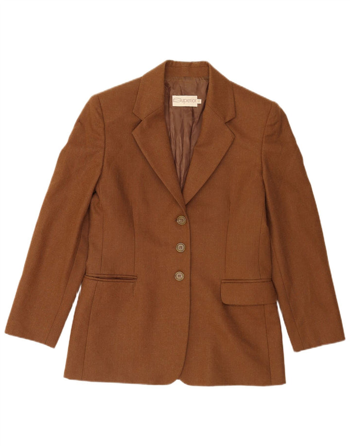 Superior Γυναικείο Μπουφάν Blazer IT 42 Μεσαίο Καφέ Βισκόζη
