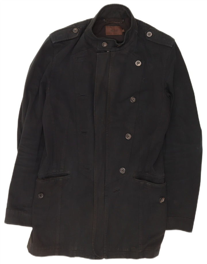 Ανδρικό Military Jacket Reiss UK 36 Small Black Cotton