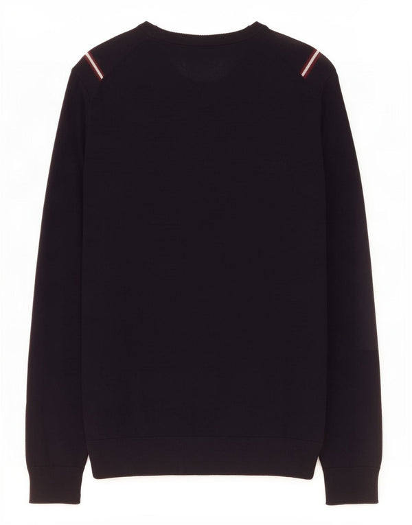 Ανδρικό πουλόβερ Marks & Spencer Autograph Boat Neck Jumper Medium Navy Blue