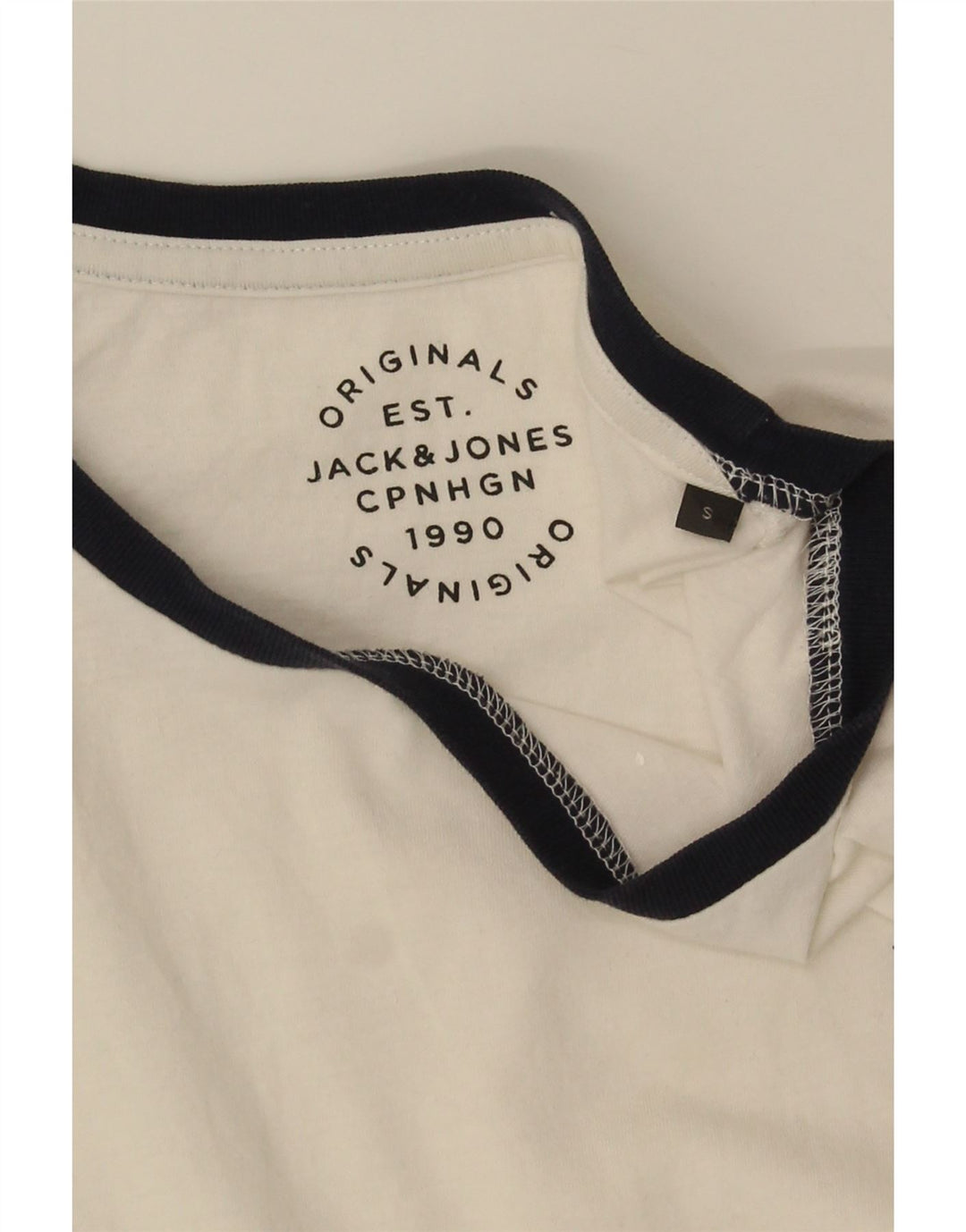 Jack & Jones Ανδρικό T-Shirt Top Small White
