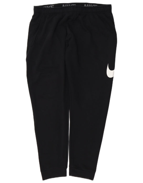 Ανδρική φόρμα Nike, γραφική φόρμα γυμναστικής, Joggers XL, μαύρο βαμβακερό