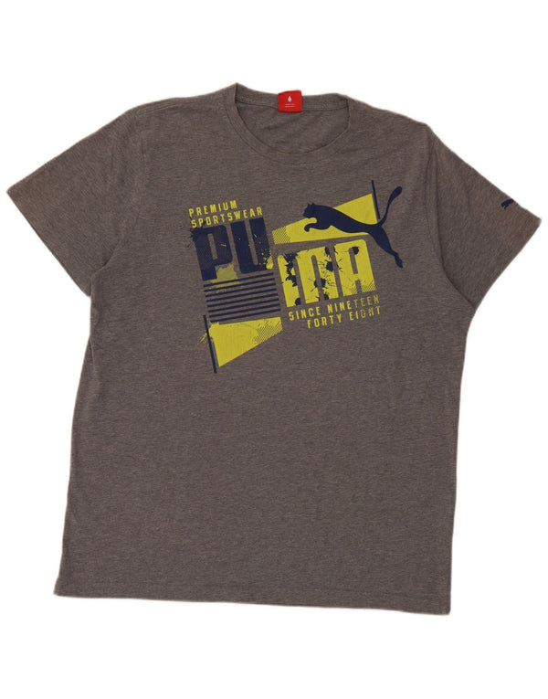 Ανδρικό γραφικό T-Shirt Puma Top XL Γκρι