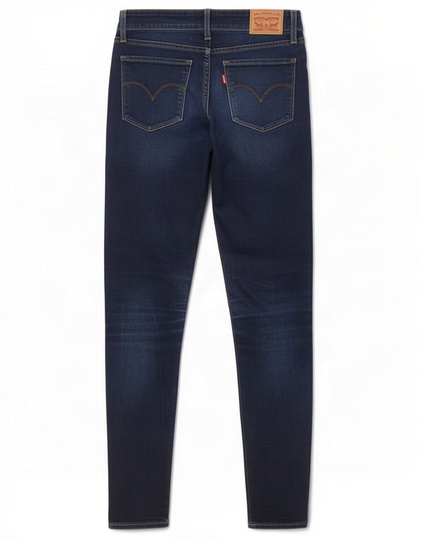 Levi's Womens 711 Skinny Jeans W26 L30 Navy Blue Cotton