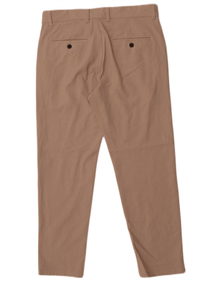 Zara Ανδρικό Slim παντελόνι Chino EU 40 Medium W31 L28 Beige Polyester