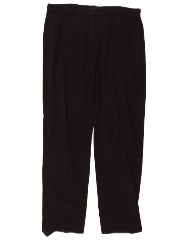 Marks & Spencer Γυναικείο ίσιο παντελόνι Chino UK 16 μεγάλο W34 L30 μαύρο