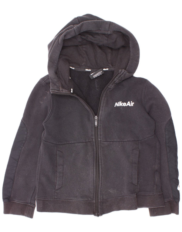 Πουλόβερ Nike Boys Standard Fit Zip Hoodie 6-7 ετών XS μαύρο βαμβακερό