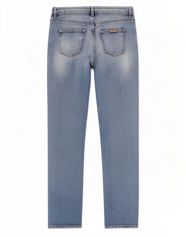 Marks & Spencer Womens Slim Jeans UK 10 Small W28 L30 Blue Cotton