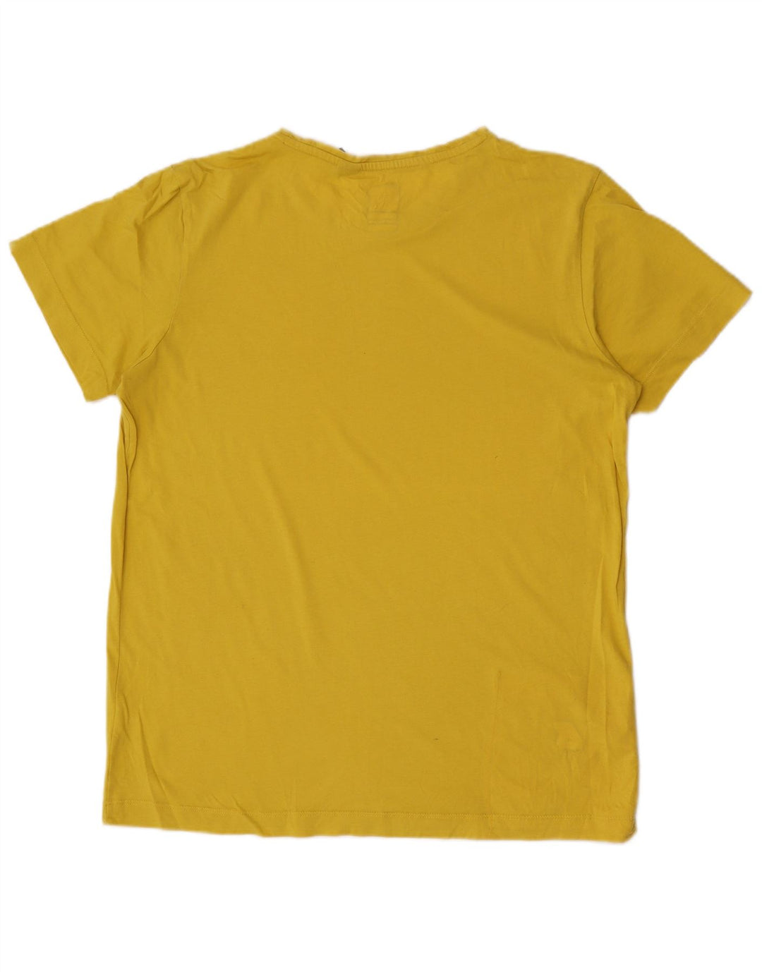 Ανδρικό T-Shirt K-Way Top μεγάλο κίτρινο βαμβακερό