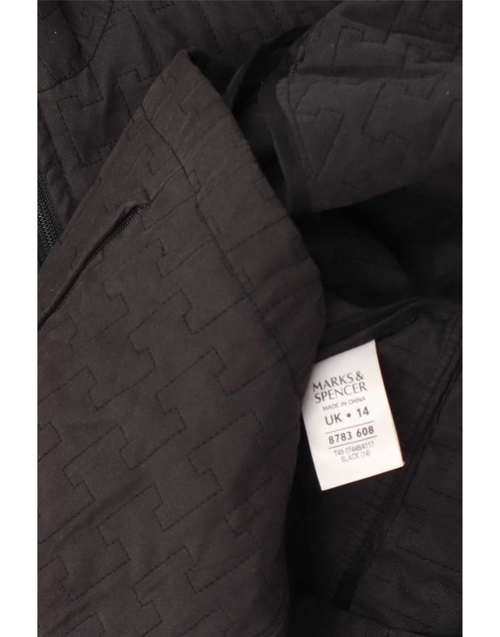 Marks & Spencer Γυναικείο Καπιτονέ μπουφάν UK 14 Medium Grey Polyester