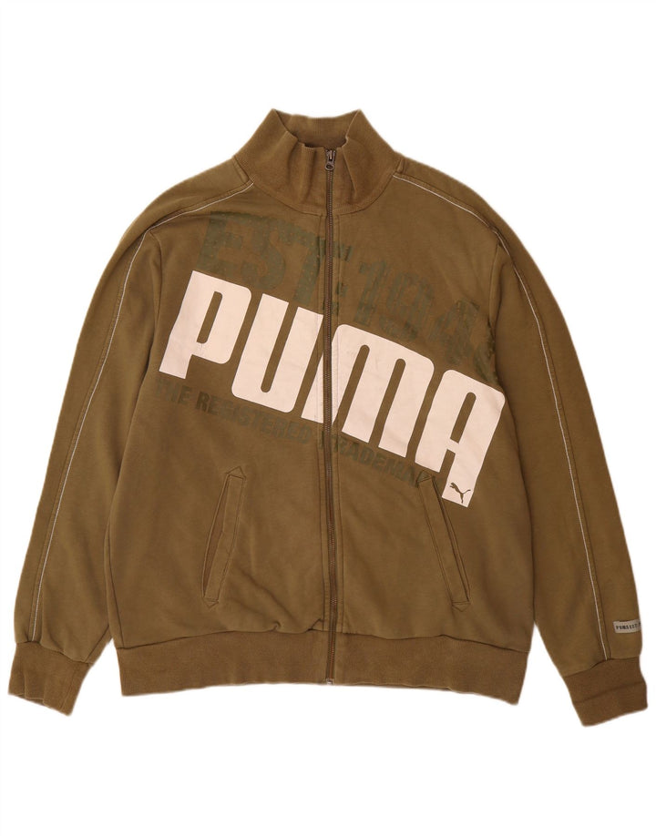 Ανδρική φόρμα φόρμας PUMA γραφικό Top Jacket Large Khaki