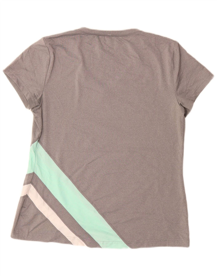Γυναικείο T-Shirt FILA Top UK 14 Large Grey Colourblock
