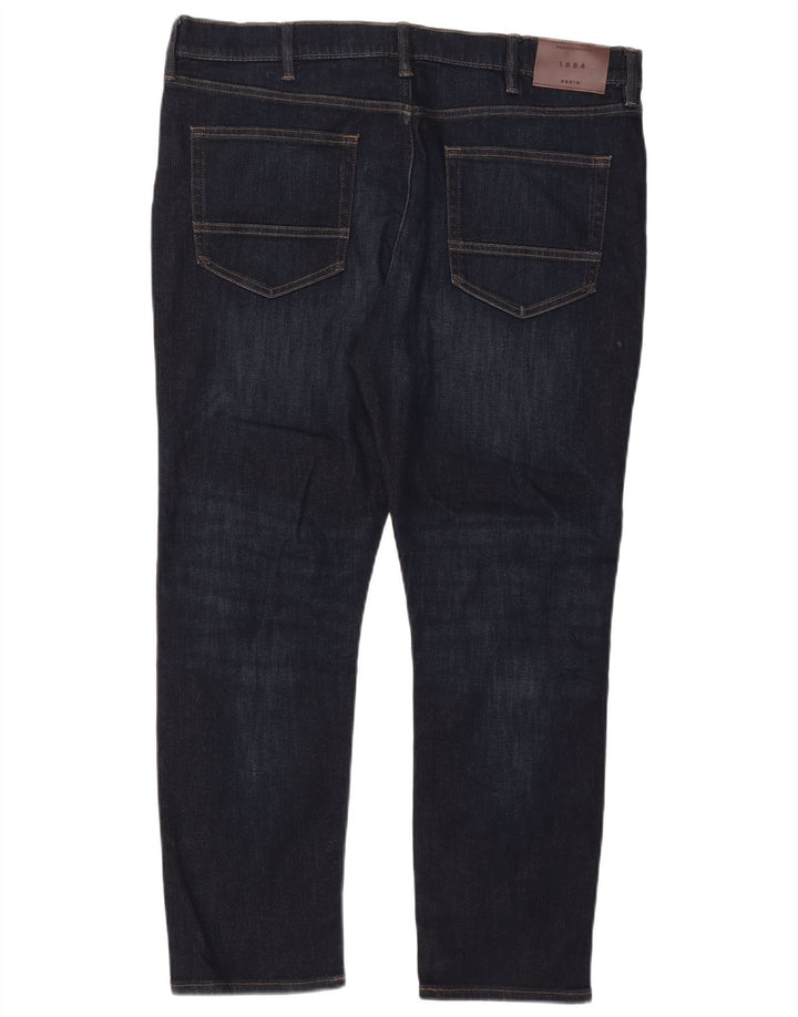 Marks & Spencer Mens Slim Jeans W38 L29 Navy Blue Cotton