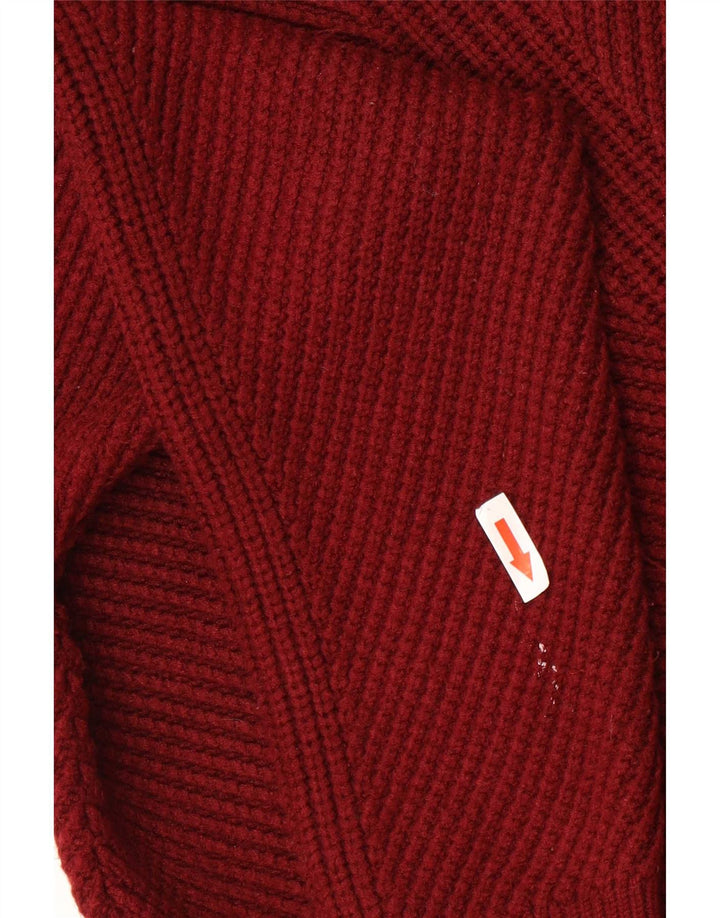 Marks & Spencer Γυναικείο πουλόβερ ζακέτα Autograph UK 12 μεσαίο κόκκινο βισκόζη