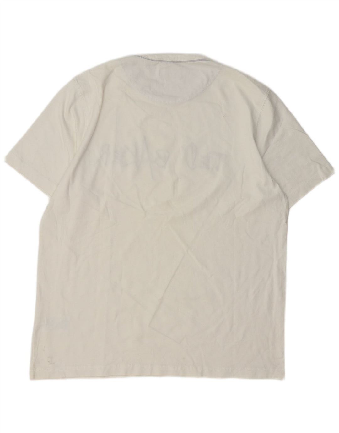 Ted Baker Ανδρικό γραφικό T-shirt Top Size 5 XL Λευκό βαμβακερό