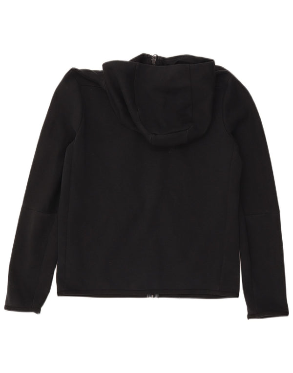 NIKE Boys Zip Hoodie πουλόβερ 13-14 ετών XL μαύρο βαμβακερό