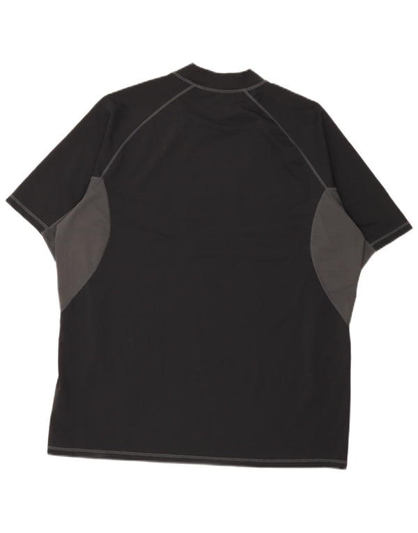 Ανδρικό T-Shirt Mountain Warehouse Top XL Μαύρο Colourblock Nylon
