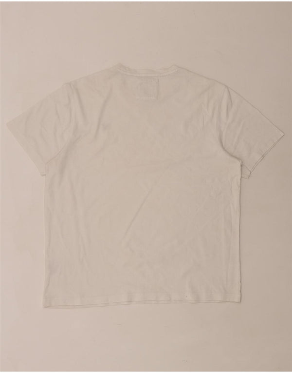 Ανδρικό T-Shirt Crew Clothing Top XL Λευκό βαμβακερό