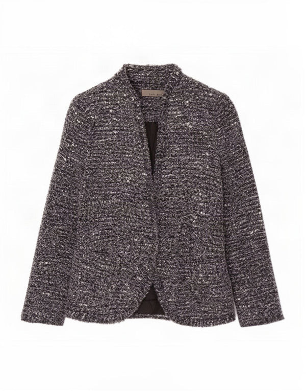 Zara Γυναικείο Σακάκι Μπλέιζερ UK 8 Small Navy Blue Flecked
