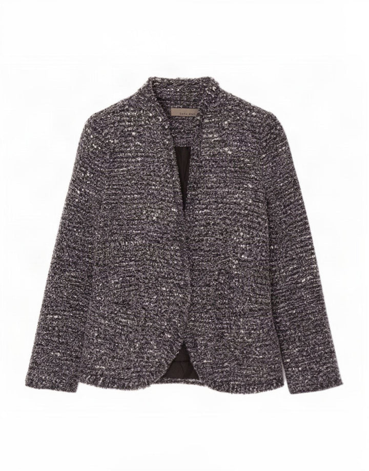 Zara Γυναικείο Σακάκι Μπλέιζερ UK 8 Small Navy Blue Flecked
