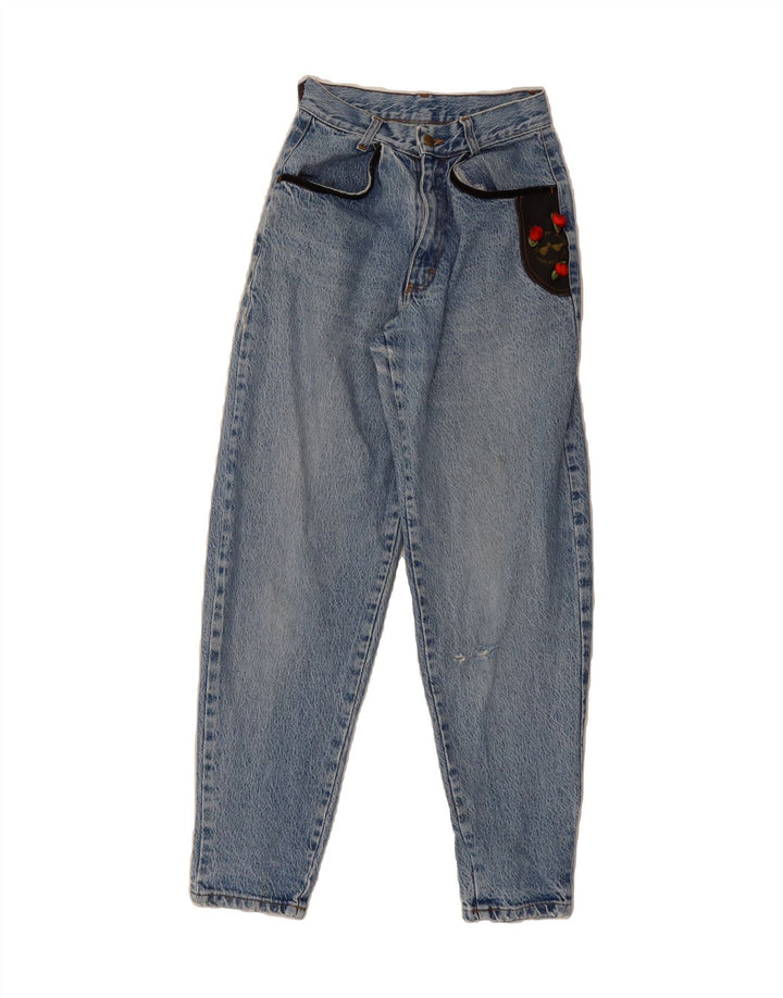 JACKY-O Womens Tapered Jeans W24 L29 Blue Vintage Jacky-O and Second-Hand Jacky-O from Messina Hembry 