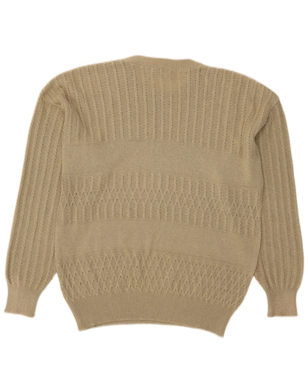 Ανδρικό πουλόβερ Biffi Graphic Crew Neck Jumper Large Beige